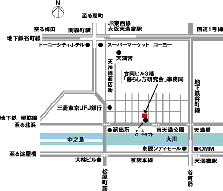 オープンギャラリーの地図